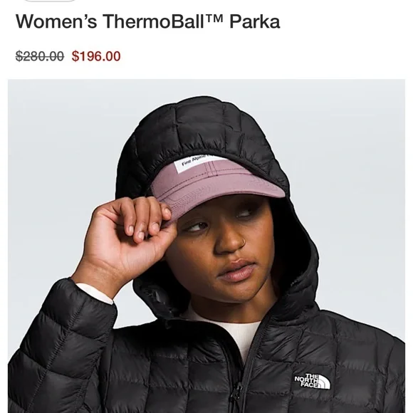 The North Face Women's Black Thermoball Eco Puffer M Medium Jacket Coat Parka - Picture 5 of 8